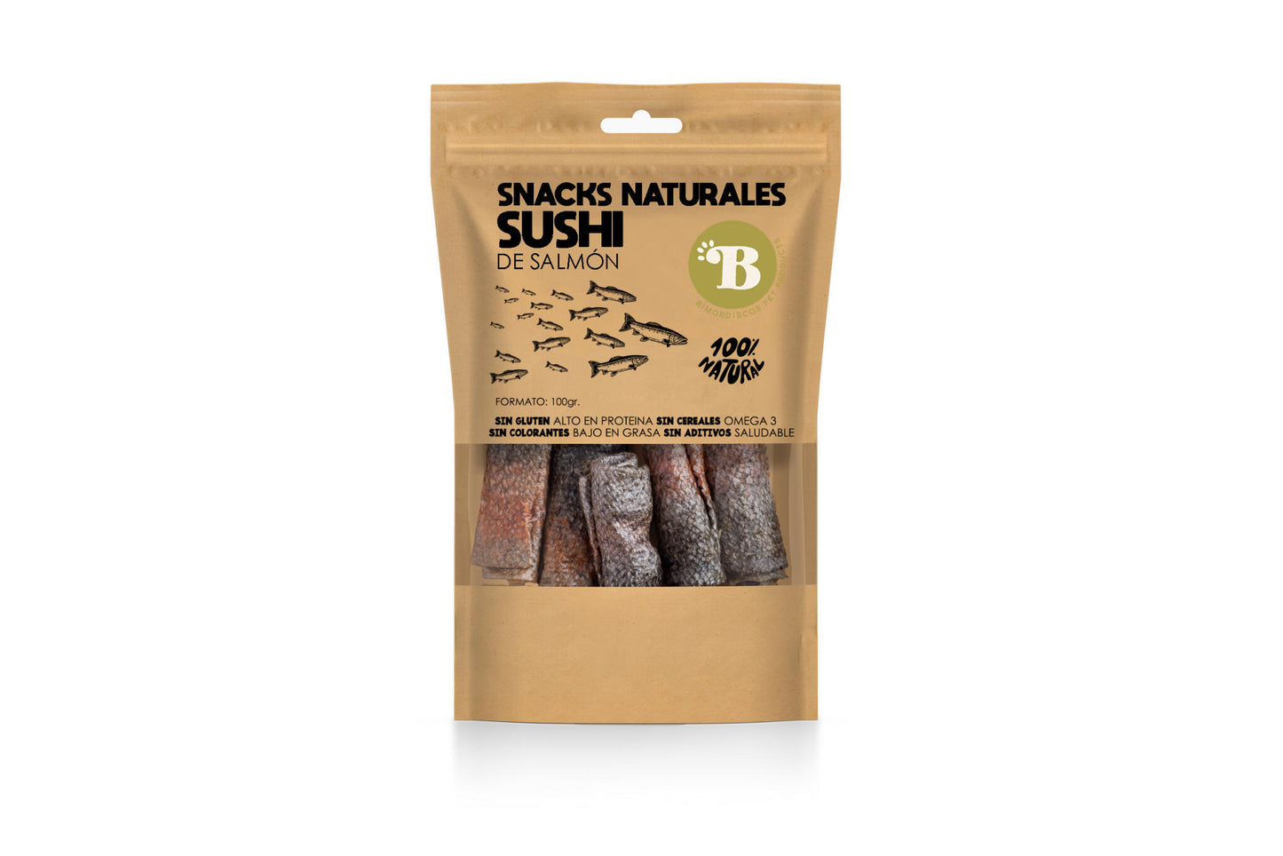 Bimordiscos Piel De Salmón Para Perros Y Gatos · 100g_2