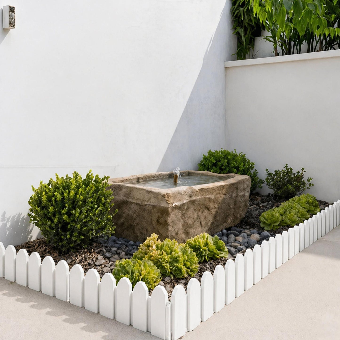 Bordura De Jardin Sierra Border 0,20x0,80 M Blanco Nortene_2