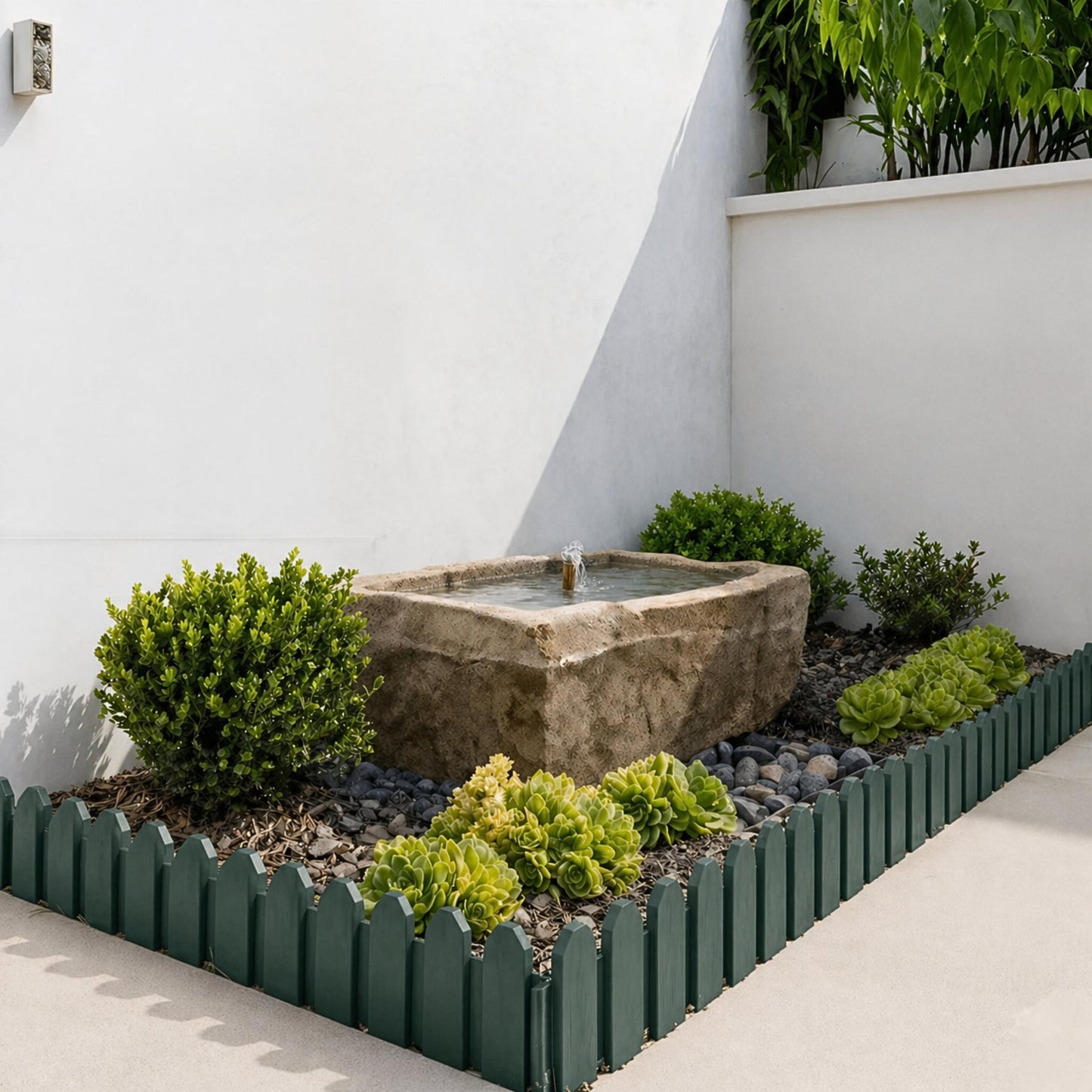 Bordura De Jardin Sierra Border 0,20x0,80 M Verde Nortene_1