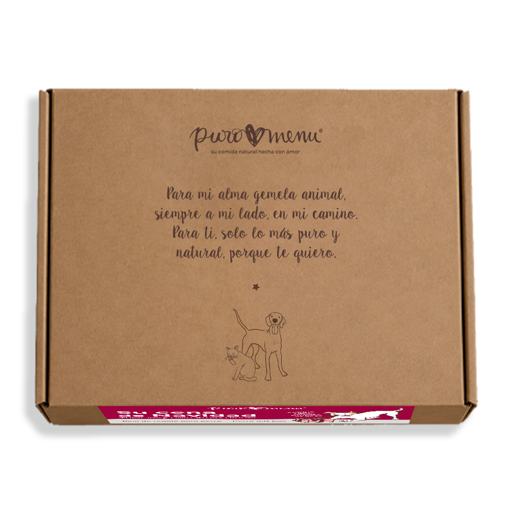 Caja Regalo Completa Perro Navidad Puromenu