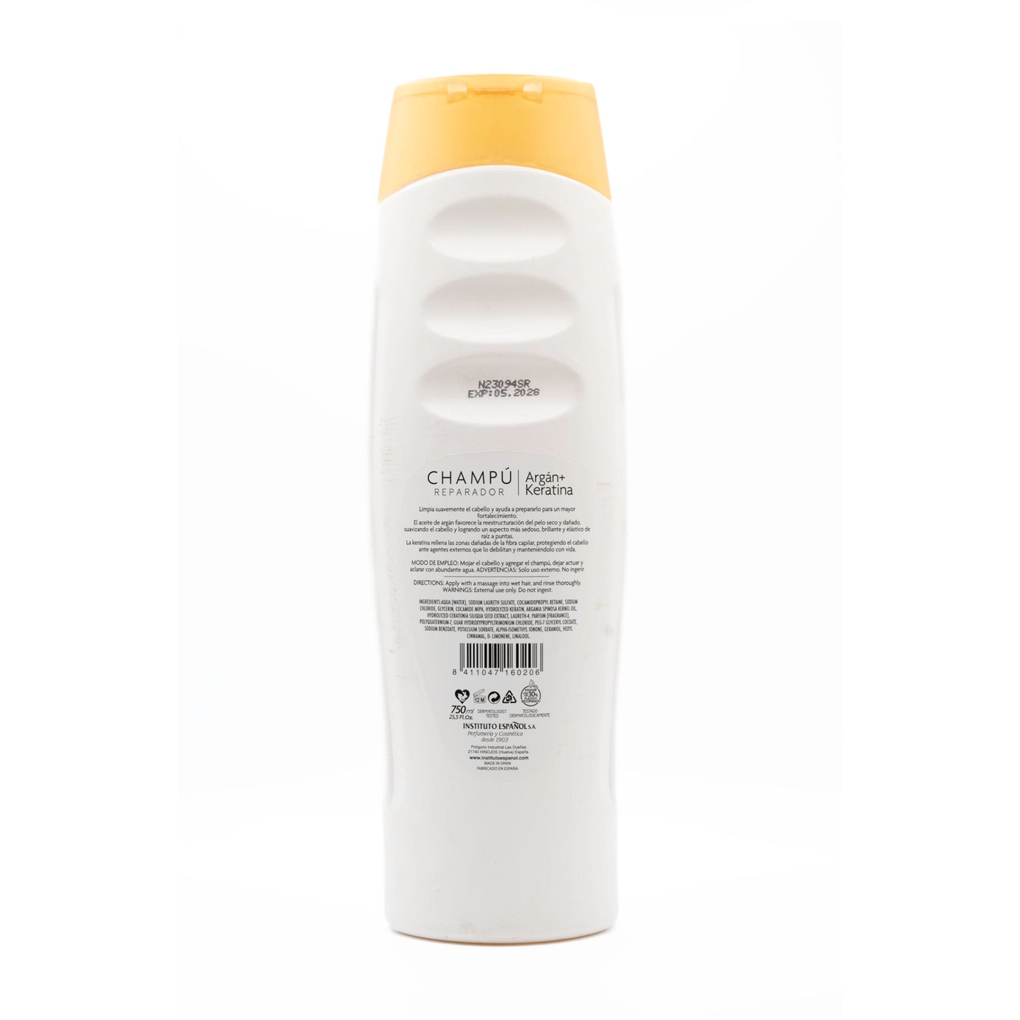 Champú Reparador Argán Y Keratina Instituto Español 750ml_1