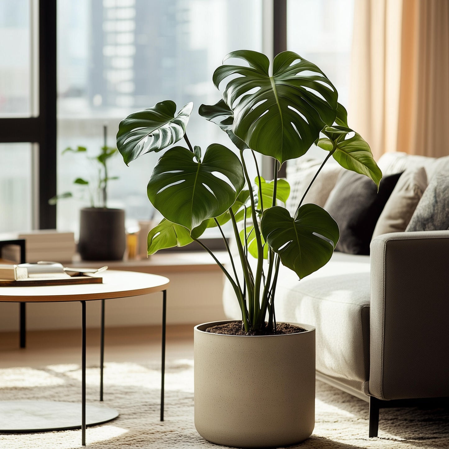 Costilla De Adán - 2 Pzs - Monstera Deliciosa - Altura 50-60cm - ⌀17cm_4