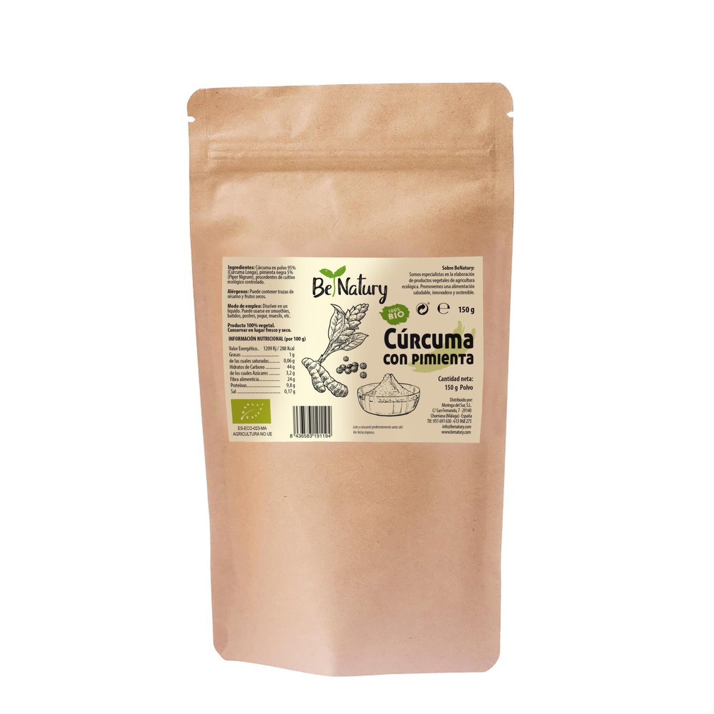 Cúrcuma Con Pimienta En Polvo 150 Grs_0
