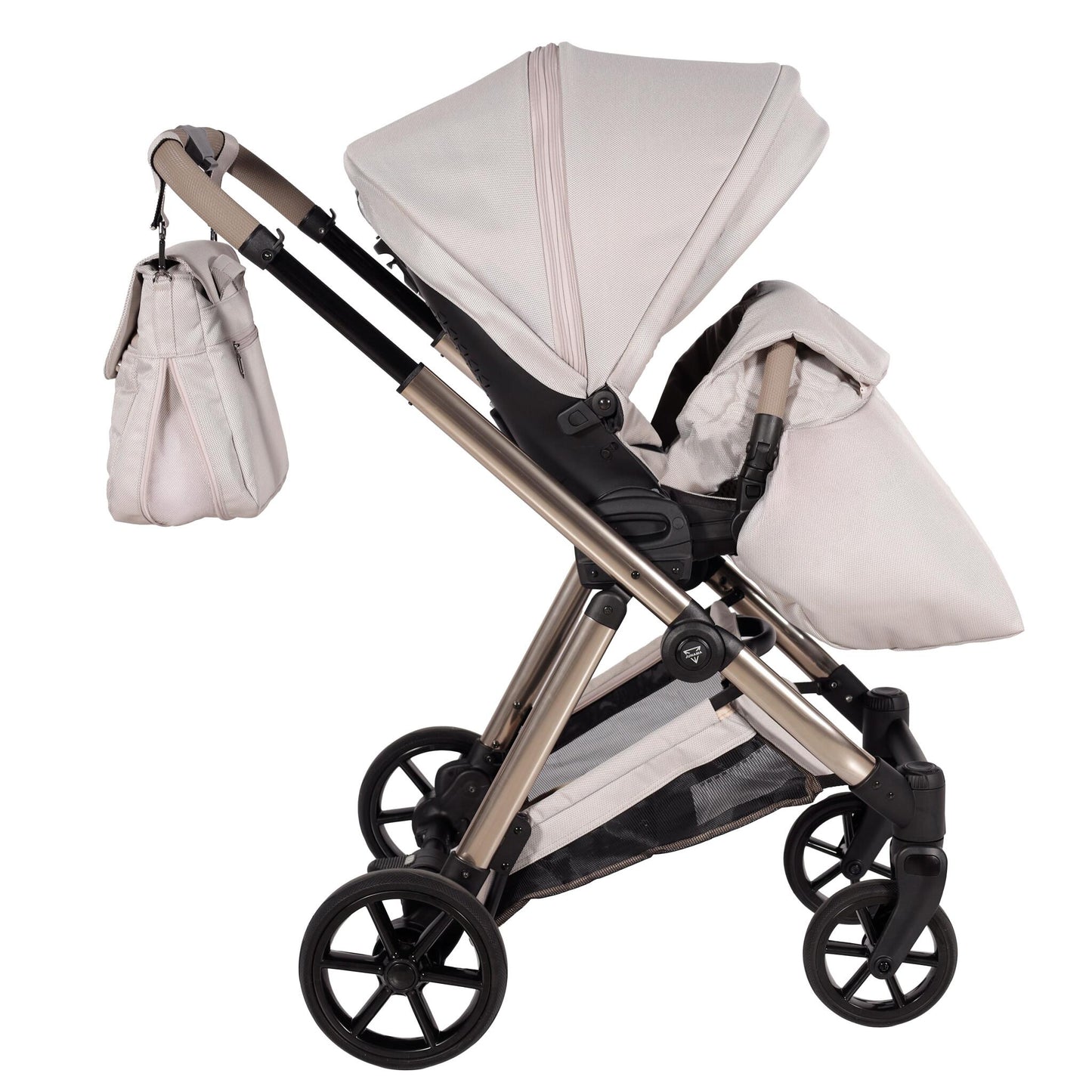 Elegant Cochecito De Bebé Duo Beige_5
