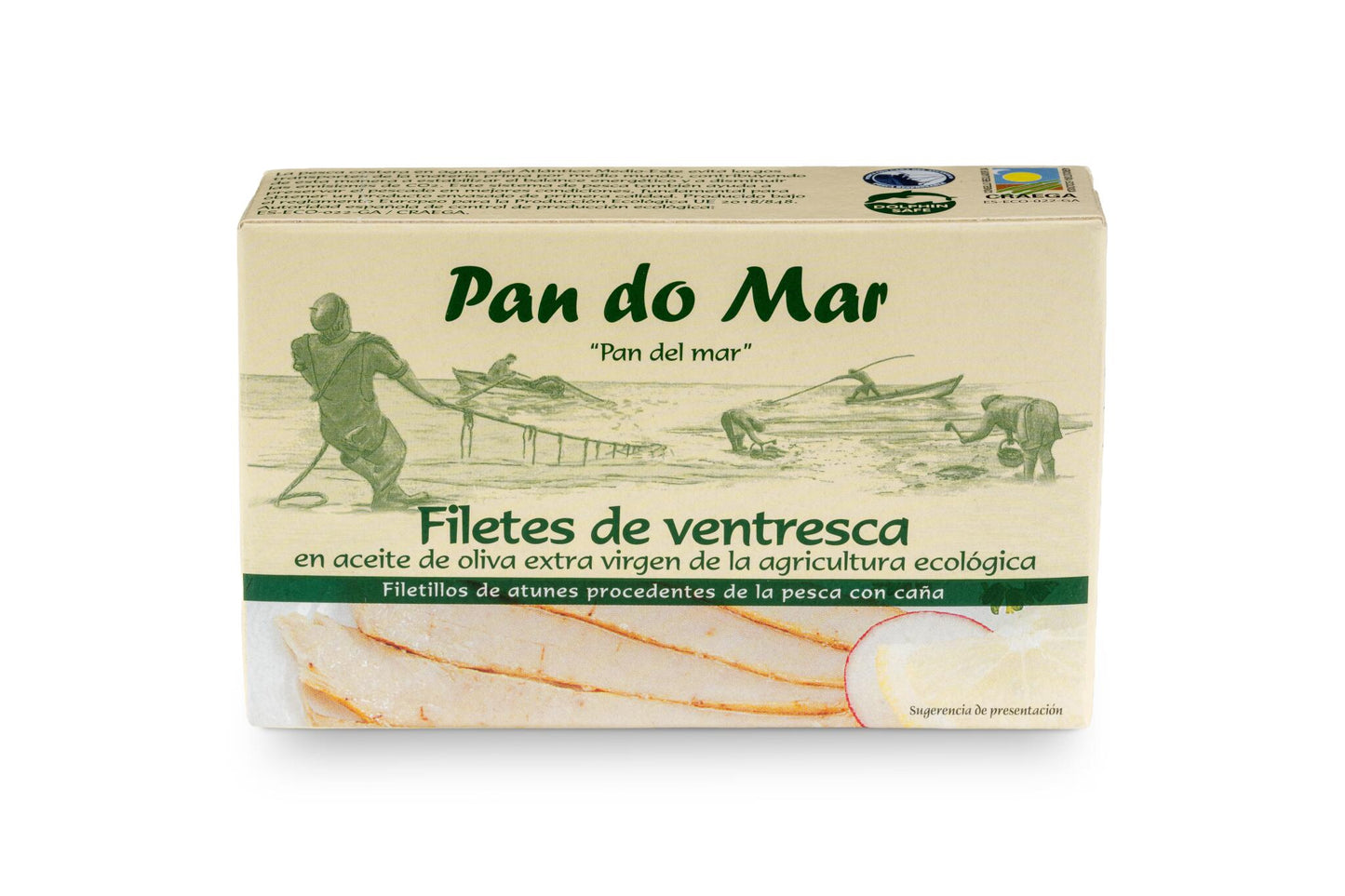 Filetes Ventresca De Atún Claro en Aceite De Oliva Ecológico - 120gr_0