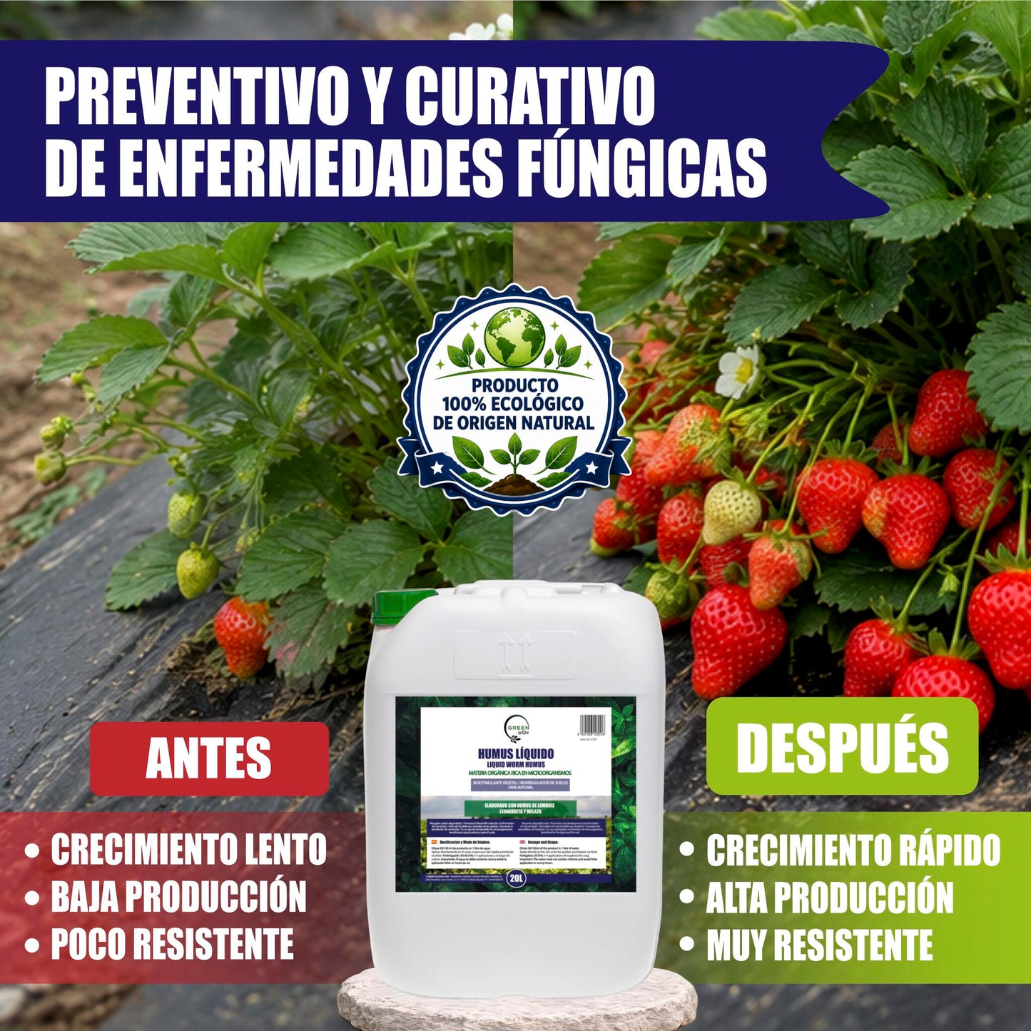 Green Gof Humus Líquido De Lombriz Premium 20l. Enriquecido Con Leonardita Y Melaza.fertilizante Rico En Microorganismos_5