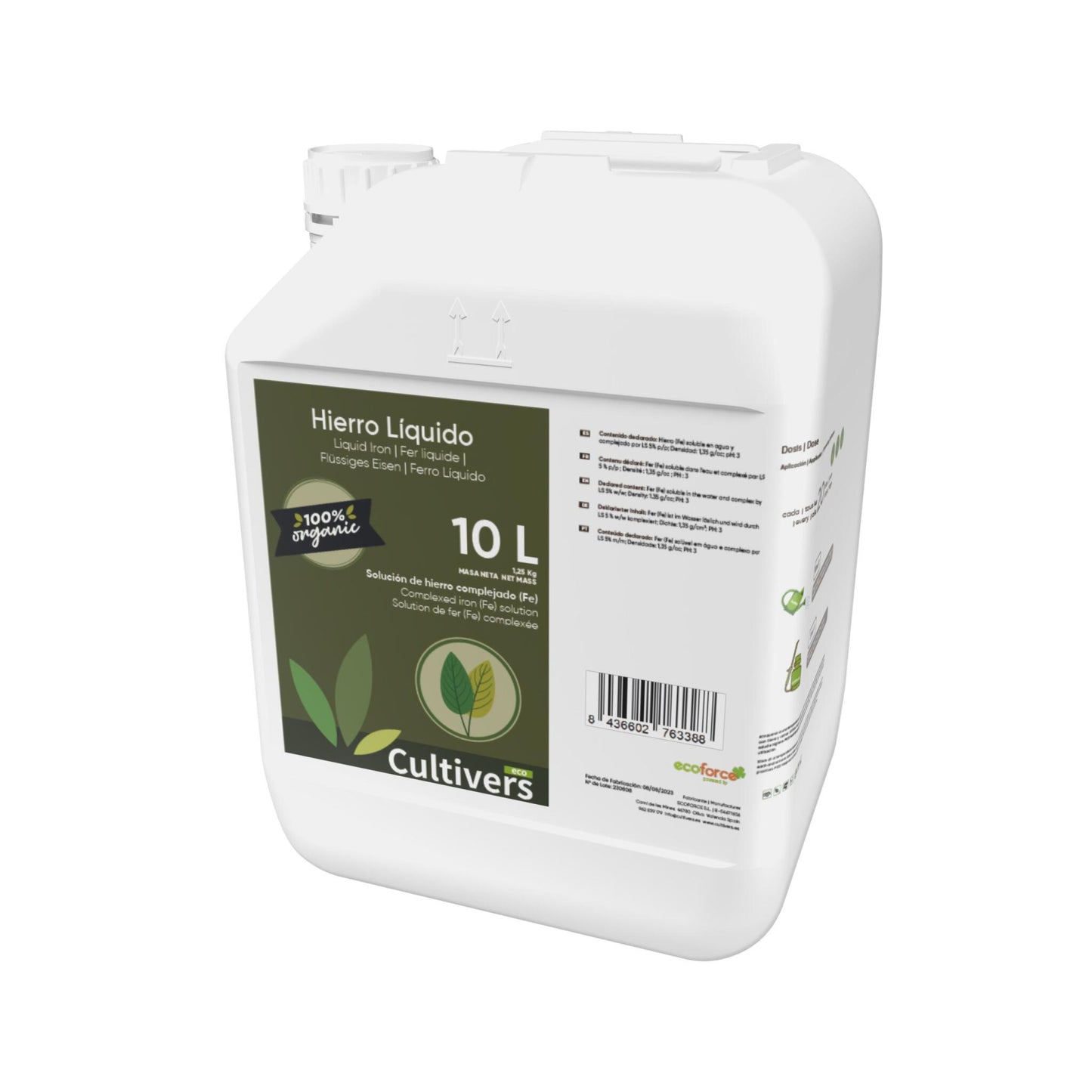 Hierro Liquido Para Plantas Cultivers 5 L_2