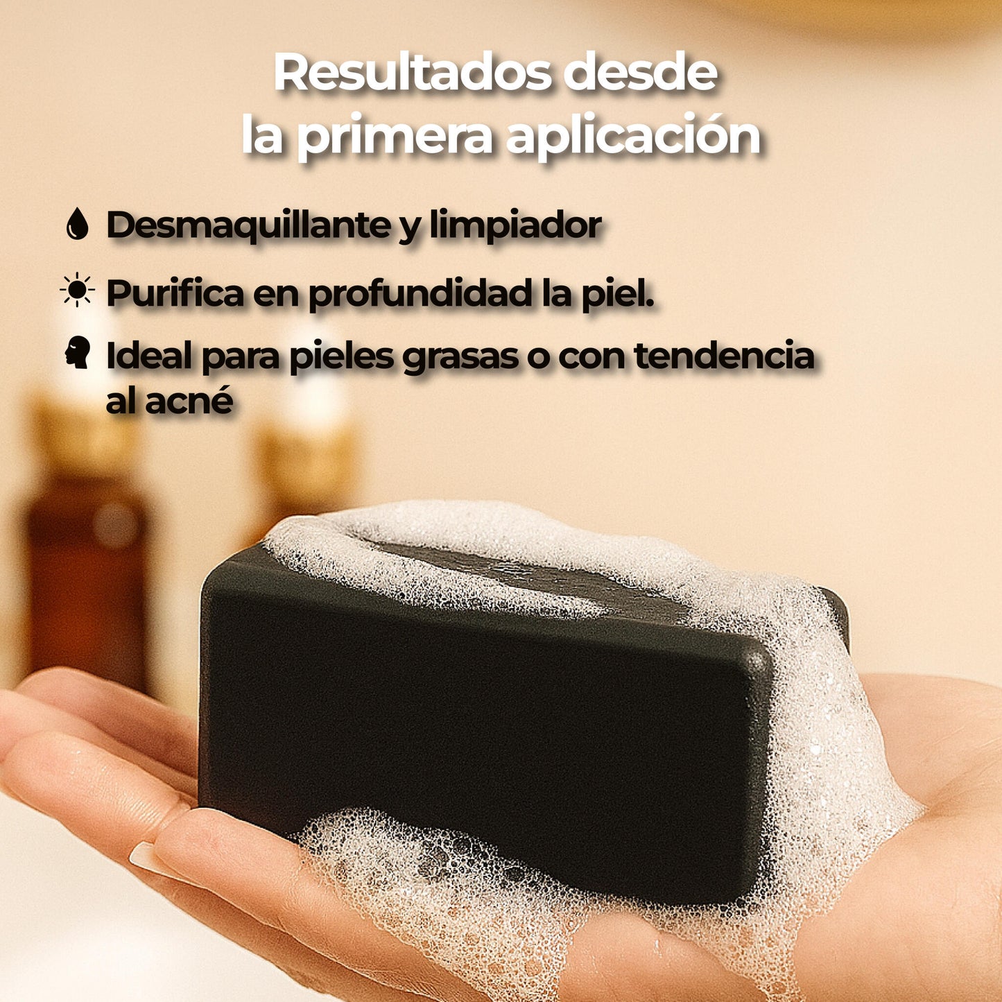 Jabón De Carbón Activo Orgánico – Limpieza Profunda · Natural, Vegano Y Artesanal – Lumo Cosmetics_3