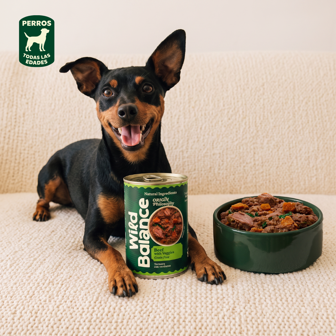 Lata Filosofía BARF de TERNERA Wild Balance 400 g