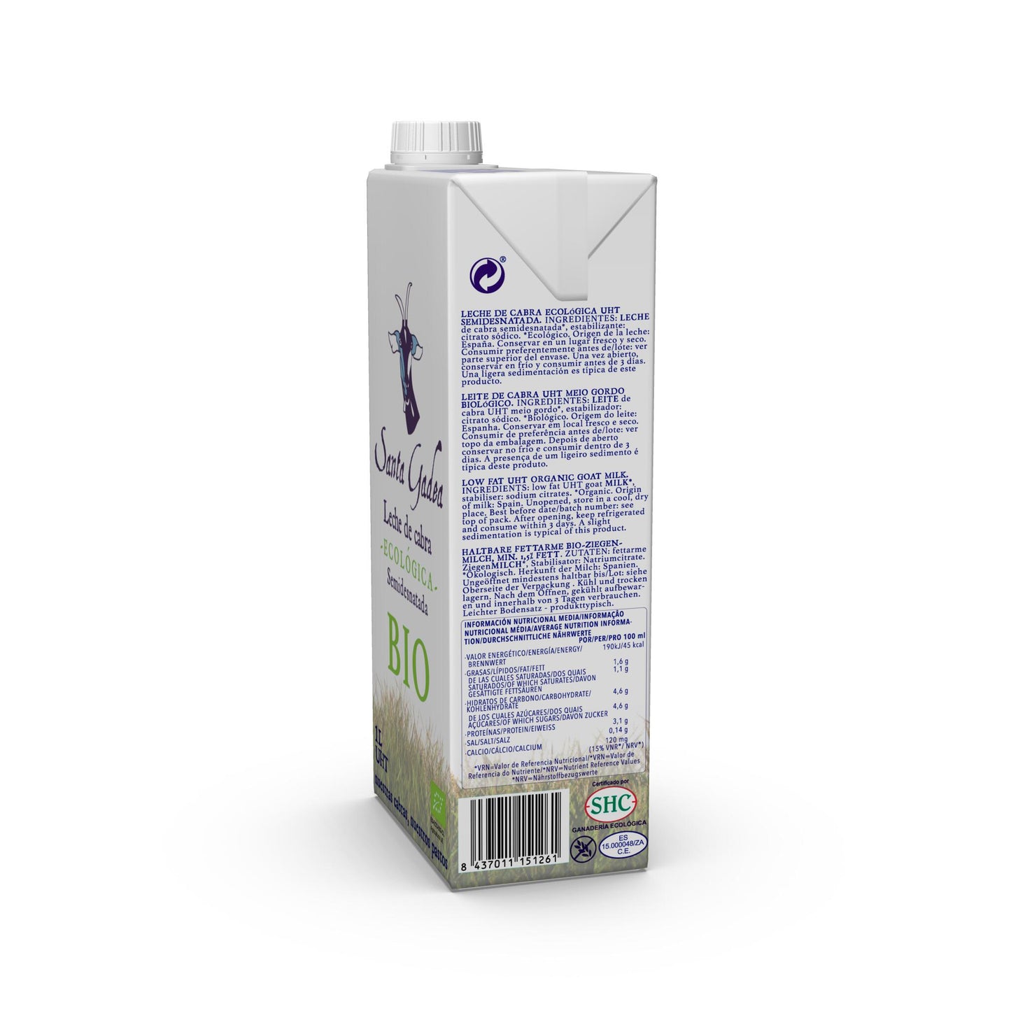 Leche De Cabra Ecológica Semidesnatada. 6 litros._3