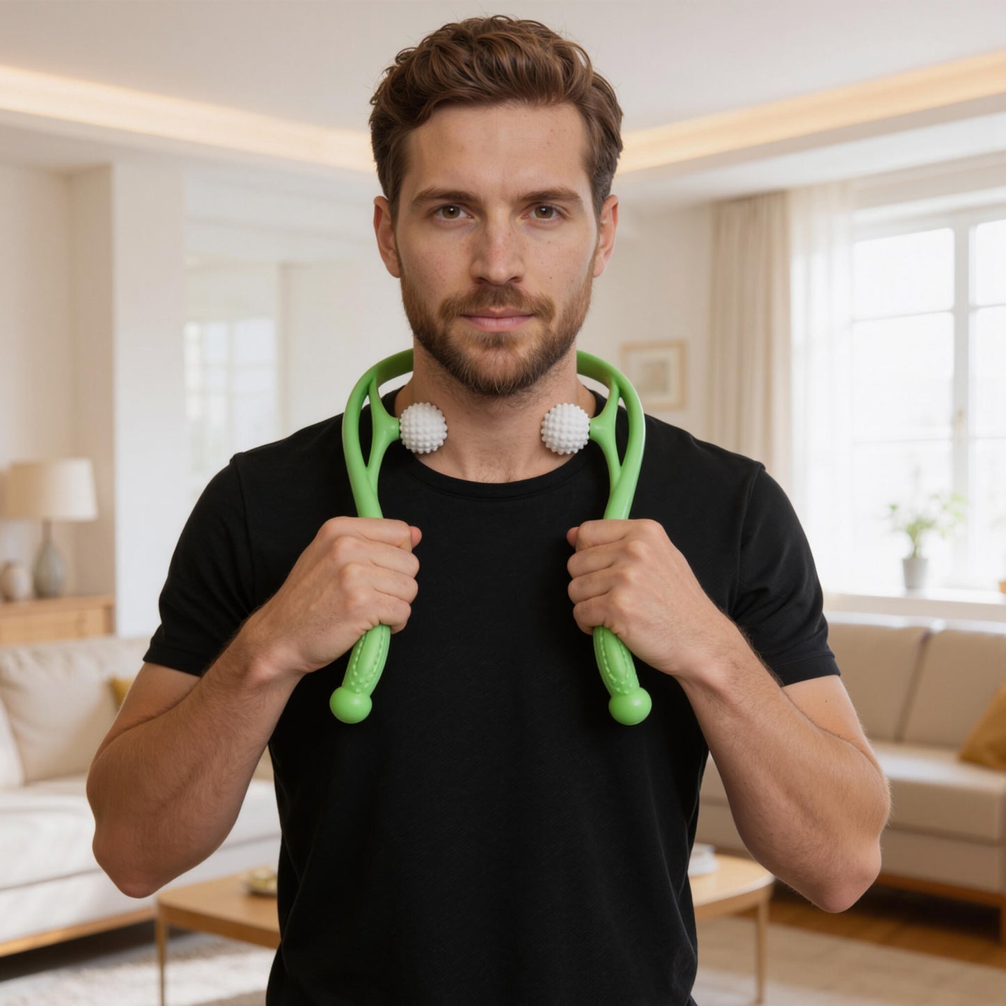 Masajeador Manual Para Cuello Y Hombros – Presión Dirigida En Nuca Y Trapecios, Relajación_4