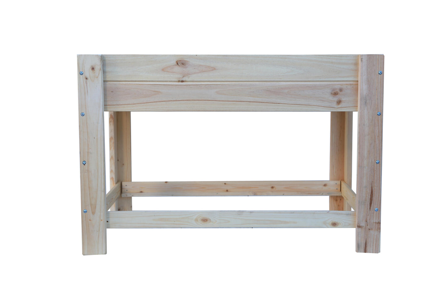Mesa De Cultivo la Huerta De Madera Natural De 119 X 65 X 80 Cm 115l + Bolsa Geotextil, Huerto Urbano Para Interior_2