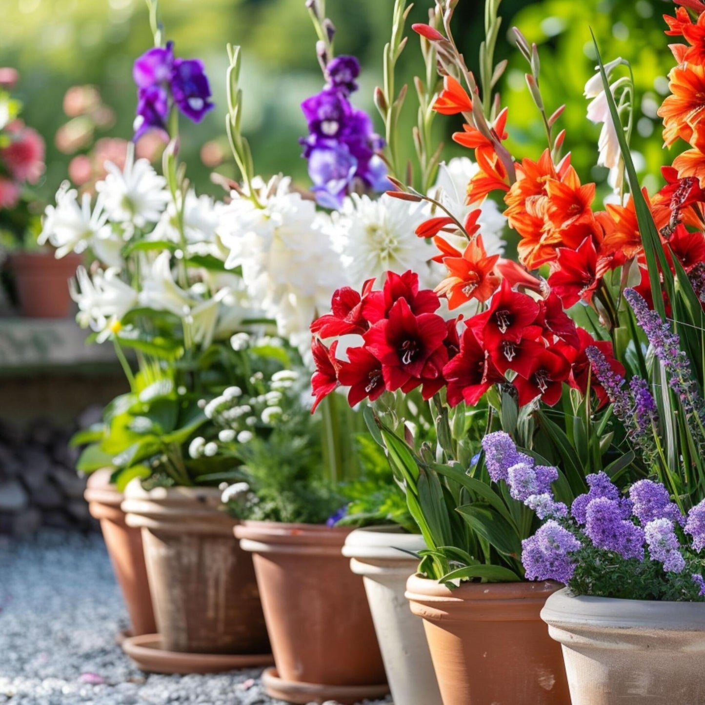 Mezcla De Gladiolos - 250 Pzs - Gladiolus Dahlia Freesia - Bulbos De Flores_4
