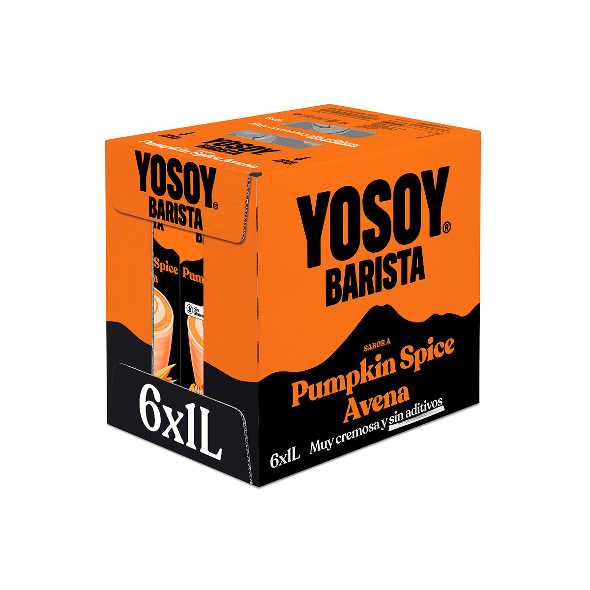Pack 6x Bebida de Avena Pumpkin Spice Barista YOSOY 1L