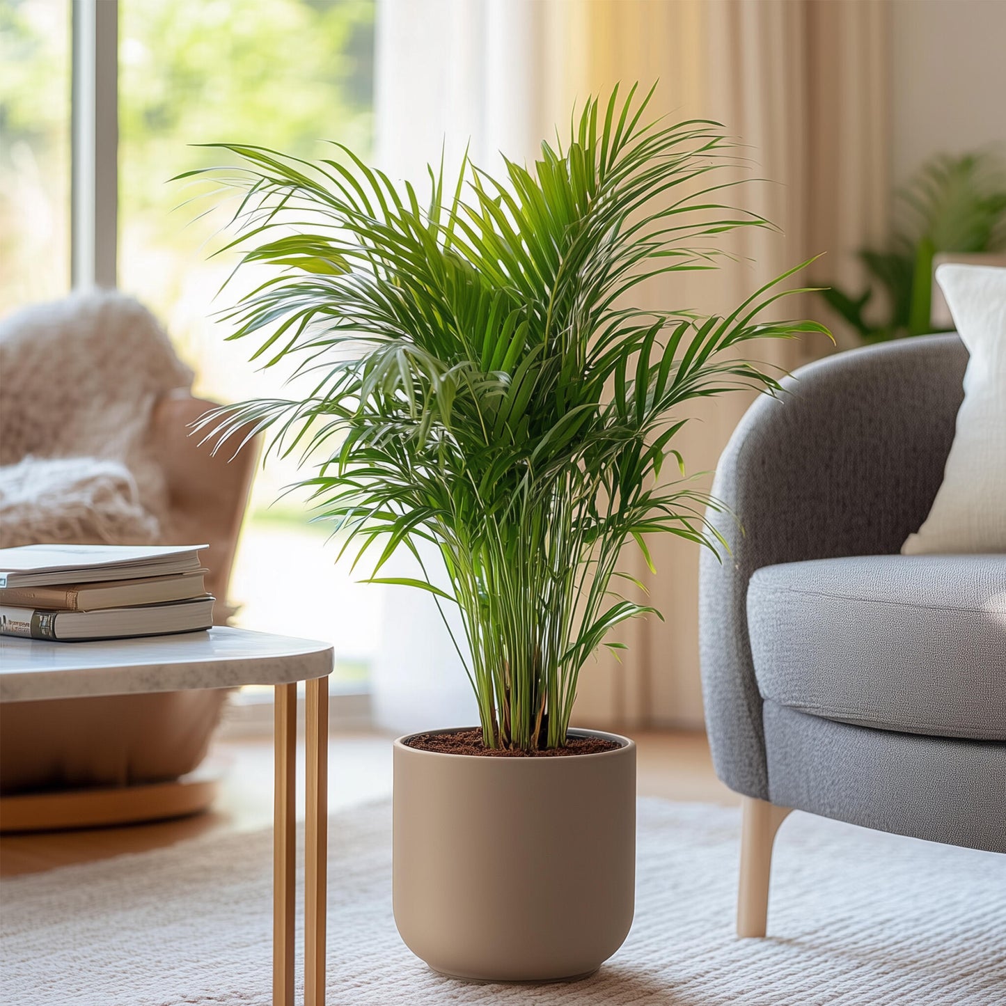 Palma Areca - 4 Pzs - Dypsis Lutescens - Altura 60-70cm - ⌀17cm_4