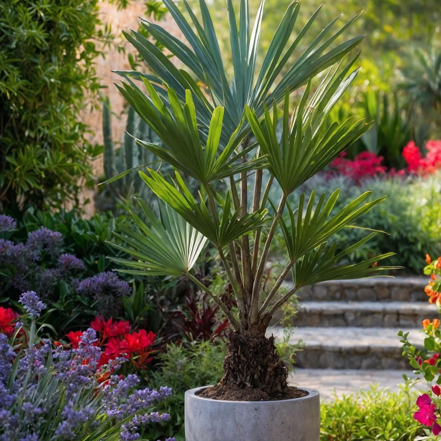 Palma De China - Trachycarpus Fortunei - Altura 65-75cm - ⌀21cm_4