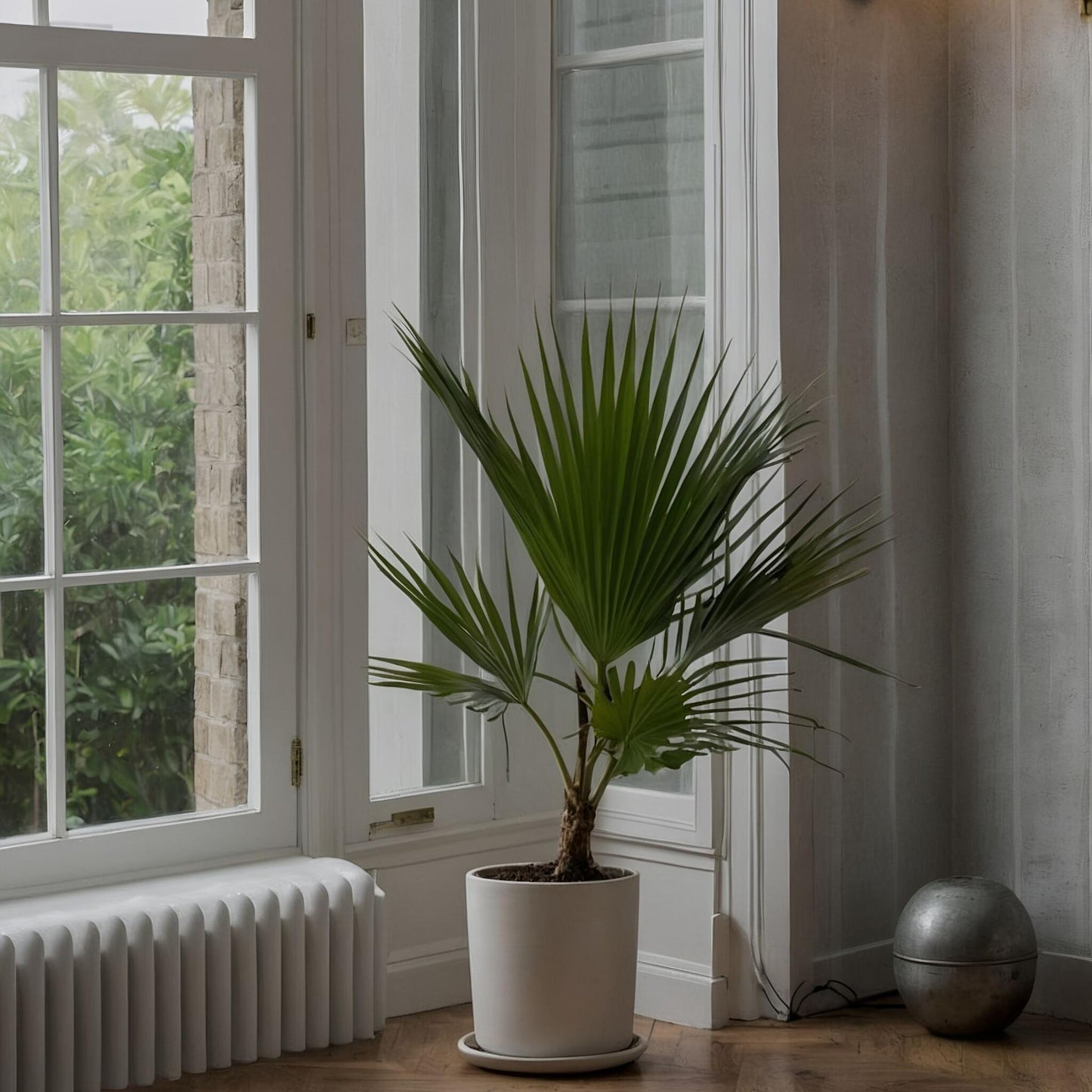 Palmera Mexicana - 2 Pzs - Washingtonia Robusta - Altura 70-90cm - ⌀21cm_4