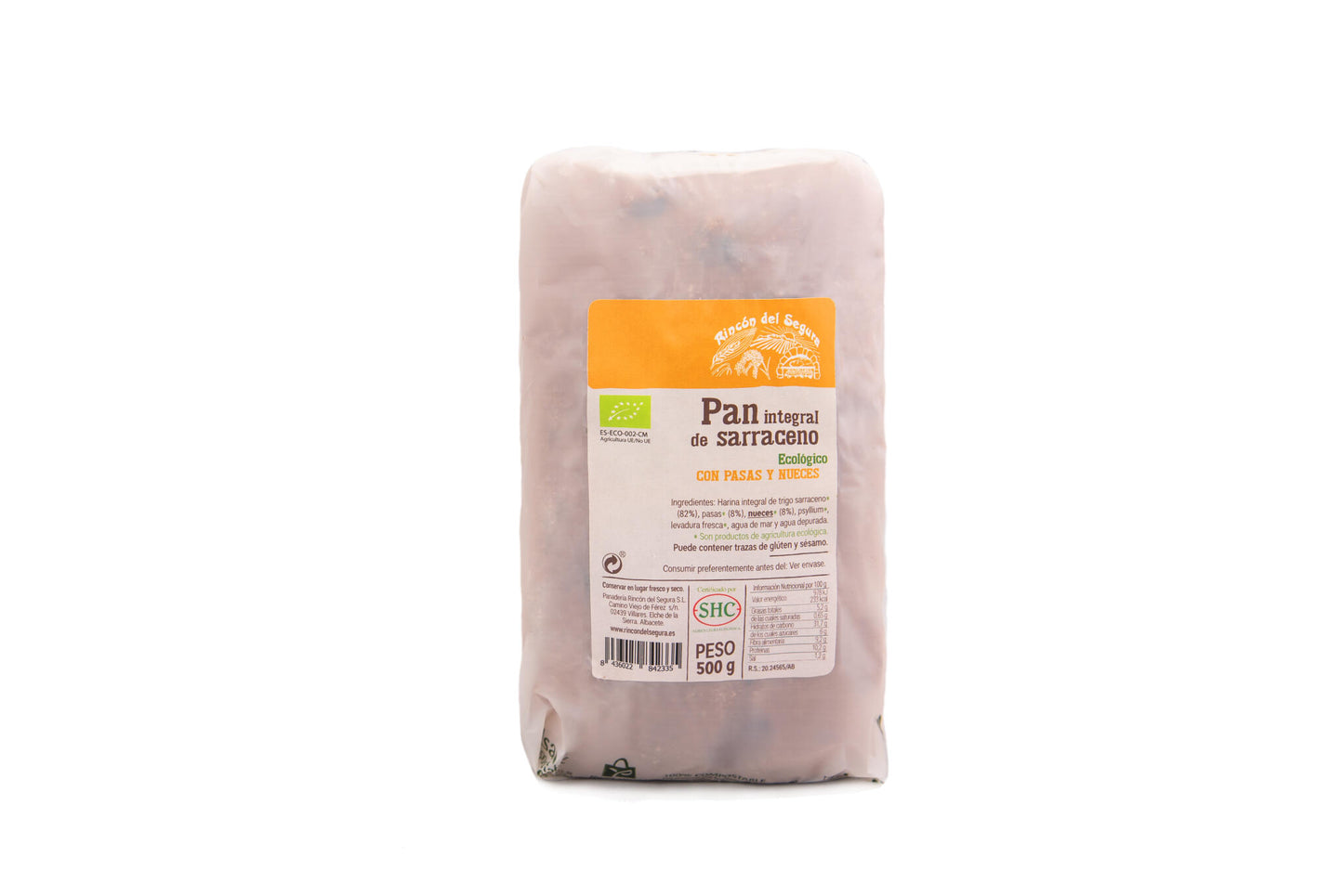 Pan De Trigo Sarraceno Con Pasas Y Nueces Larga Duración_0