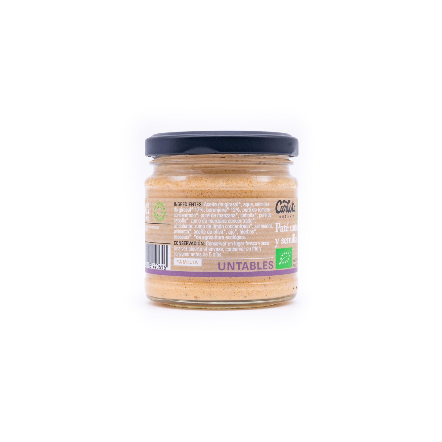 Paté Untable De Berenjena Y Girasol 180g_1