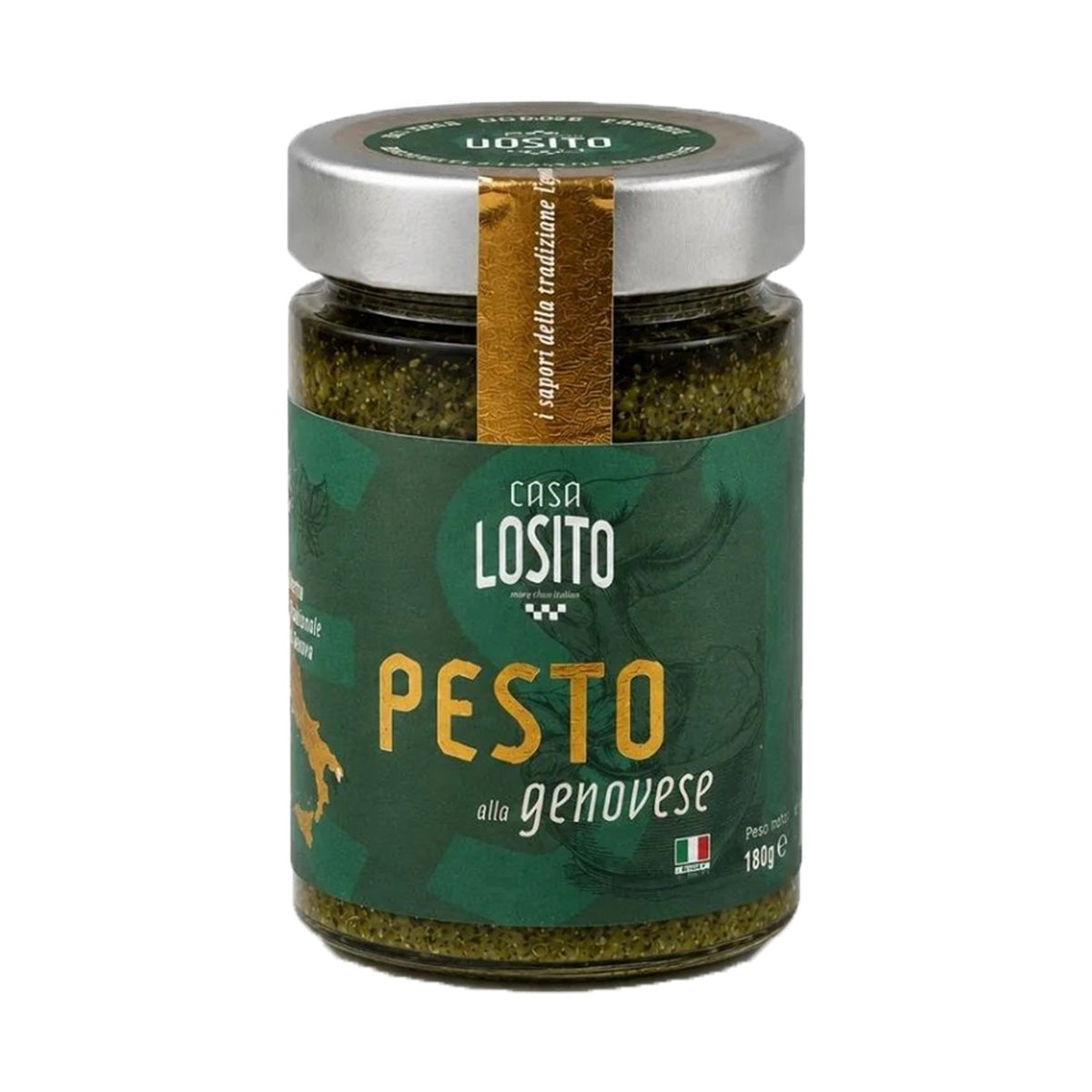 Pesto SIN Gluten a la Genovese Casa Losito 180g