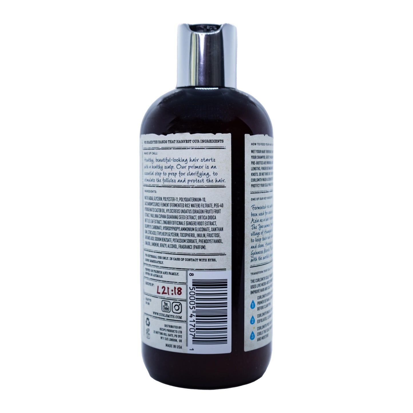 Pre-biótico Recetas Para El Cuero Cabelludo Primer Curlsmith 350ml_1