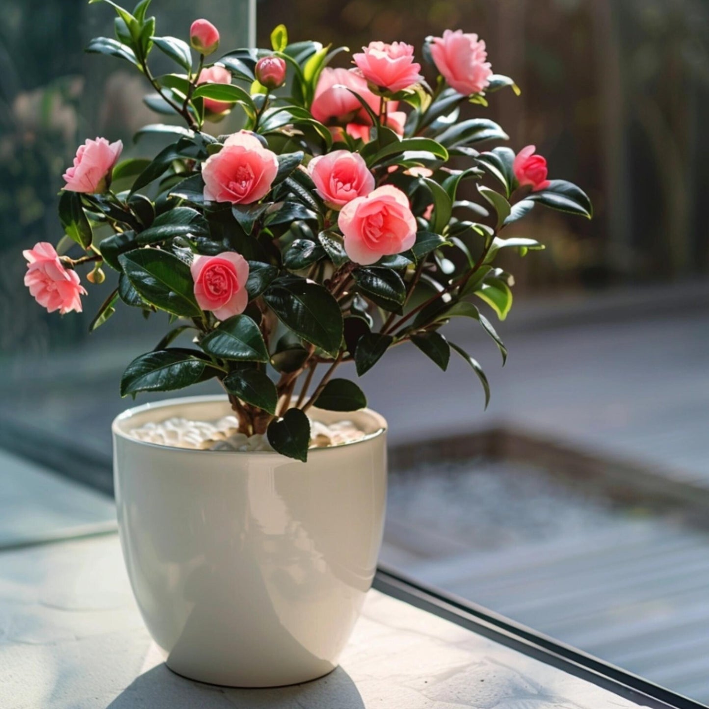 Rosa Japonesa - Camellia Japonica 'dr. King' - Altura 50-60cm - ⌀15cm_4