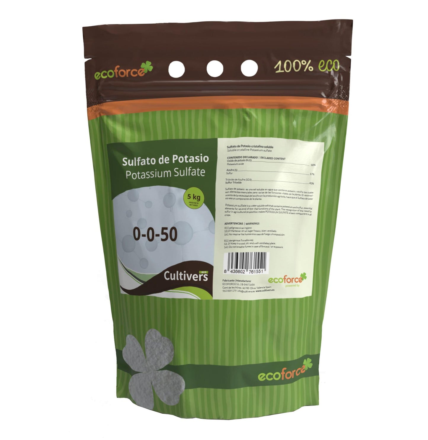 Sulfato De Potasio Cultivers 5 Kg_1