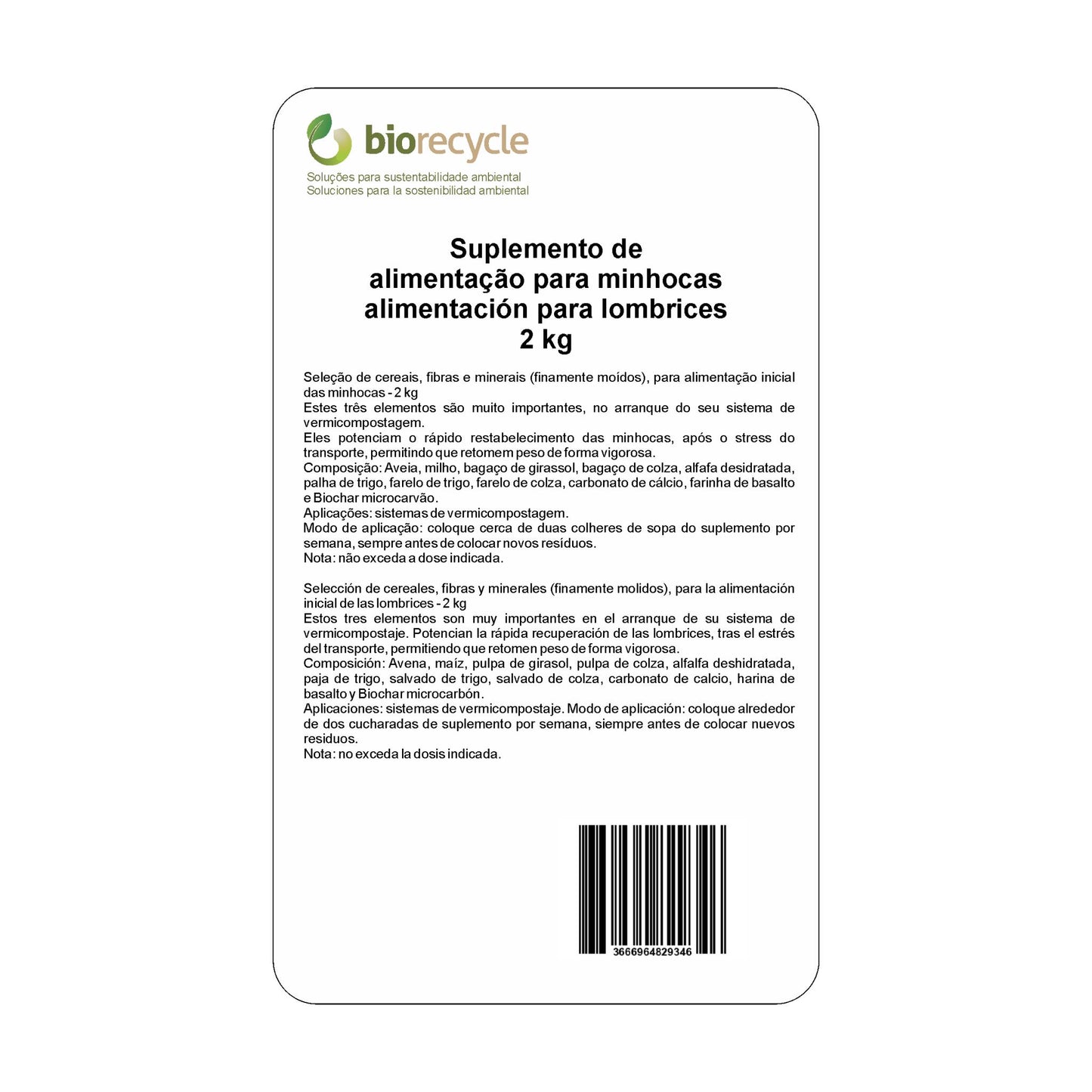 Suplemento De Alimentación Para Lombrices - 2 Kg_1