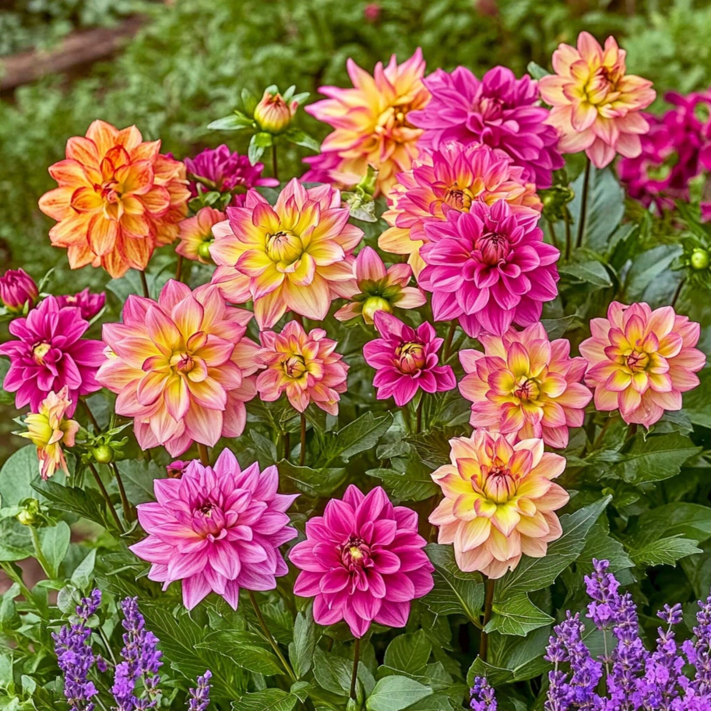 Tubérculos De Dalia - 6 Pzs - Dahlia 'pacific Mix'_4