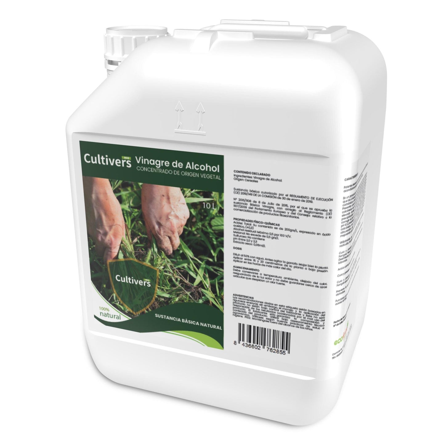 Vinagre De Alcohol. Herbicida Natural De Vinagre Cultivers 1 L_2