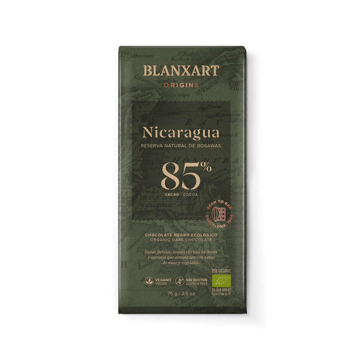 Chocolate Negro 85% Nicaragua eco Blanxart 75g