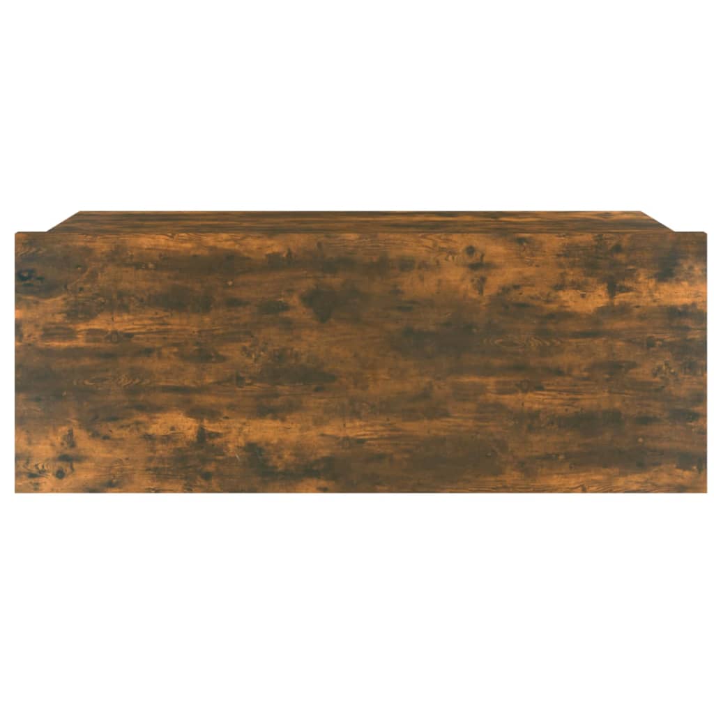 Mesita De Noche Flotante Madera Roble Ahumado 40x30x15 Cm_4