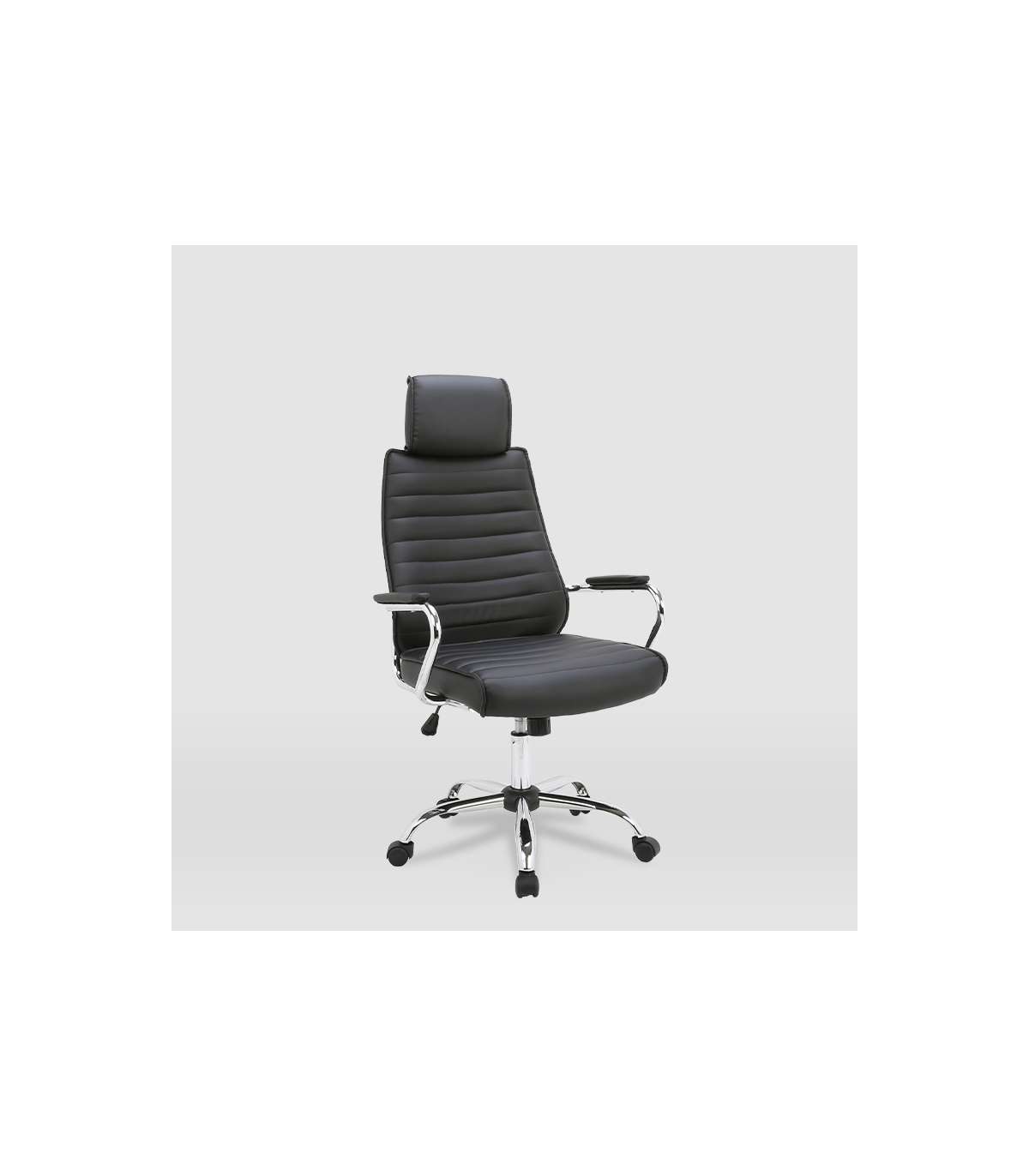 Silla De Oficina Diana Acabado Negro. Alto: 118/127cm Ancho: 65.5cm Fondo: 64cm._5