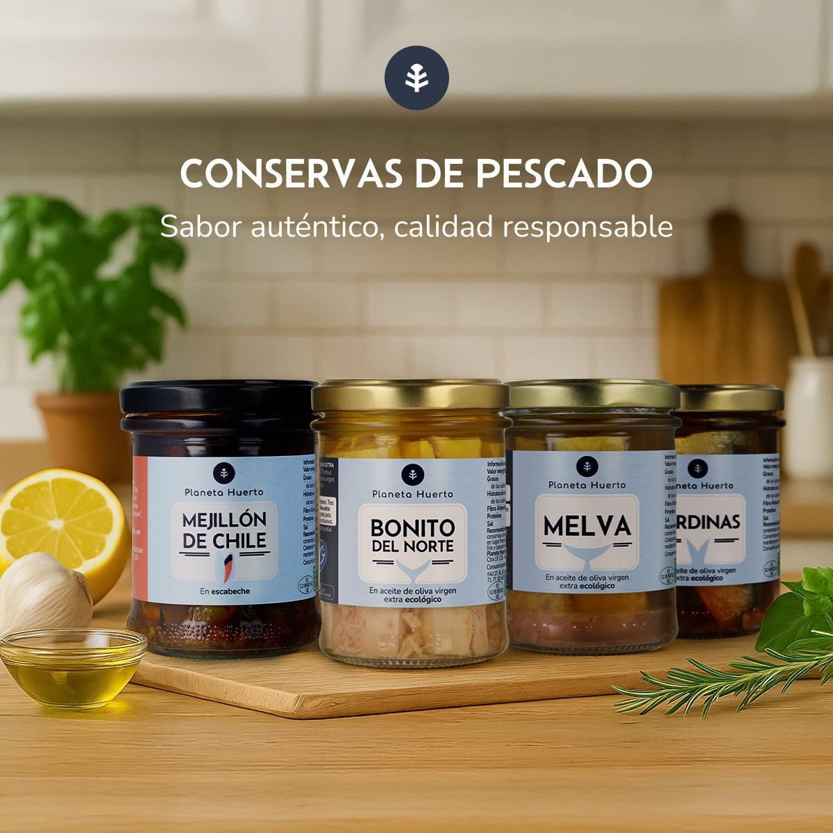 Pack 12x Sardinas en aceite de oliva virgen extra ECO Planeta Huerto 190 g