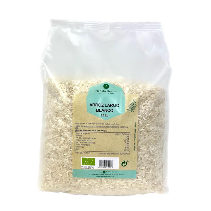 Arroz Largo Blanco ECO Planeta Huerto 2,5 kg