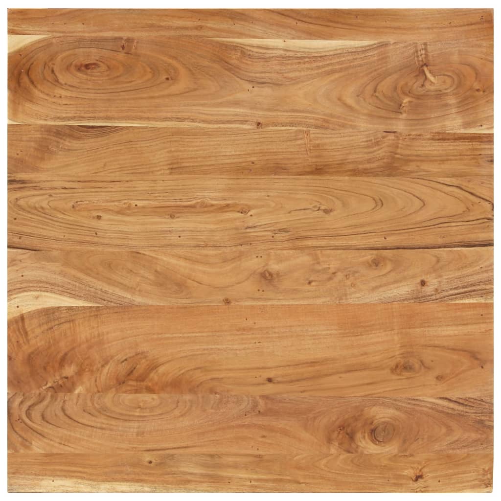 Mesa De Centro De Madera Maciza De Acacia 80x80x40 Cm_4