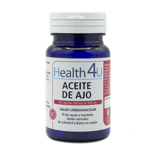 Aceite de ajo de 458 mg 60 cápsulas blandas H4U
