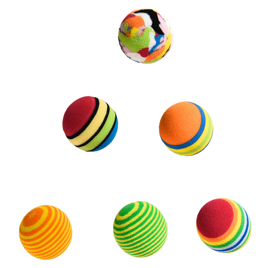 Wuapu Juguete Gato 6 Pelotas Color_1