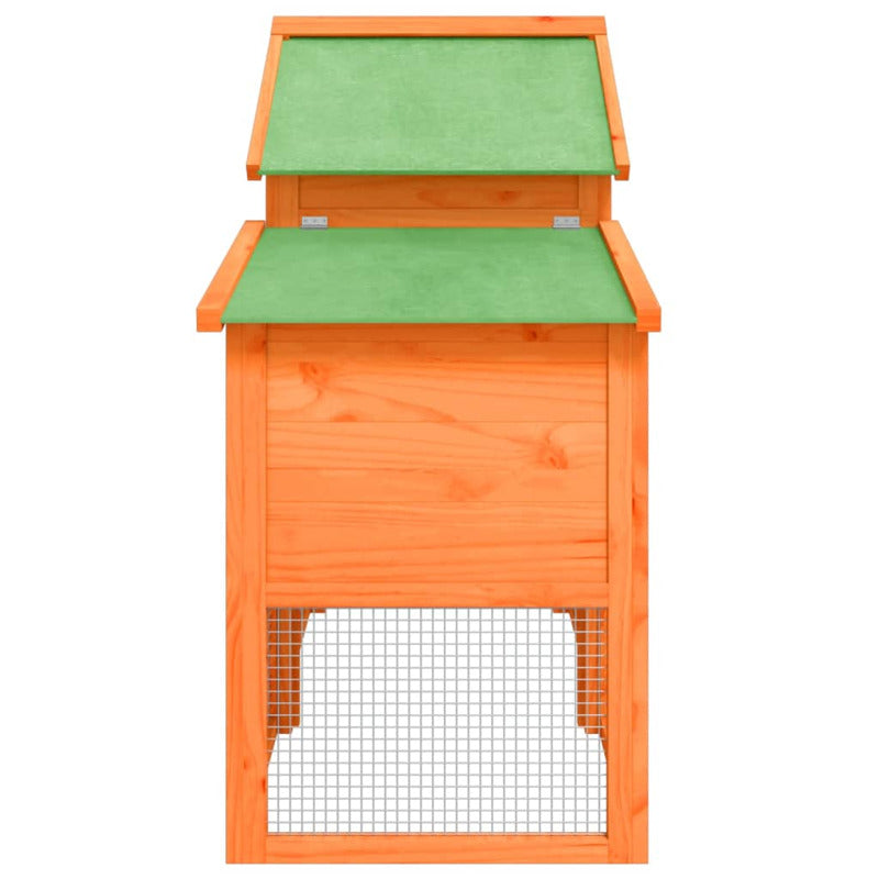 Vidaxl Gallinero Madera Maciza De Pino Marrón 186,5x58,5x113 Cm_5