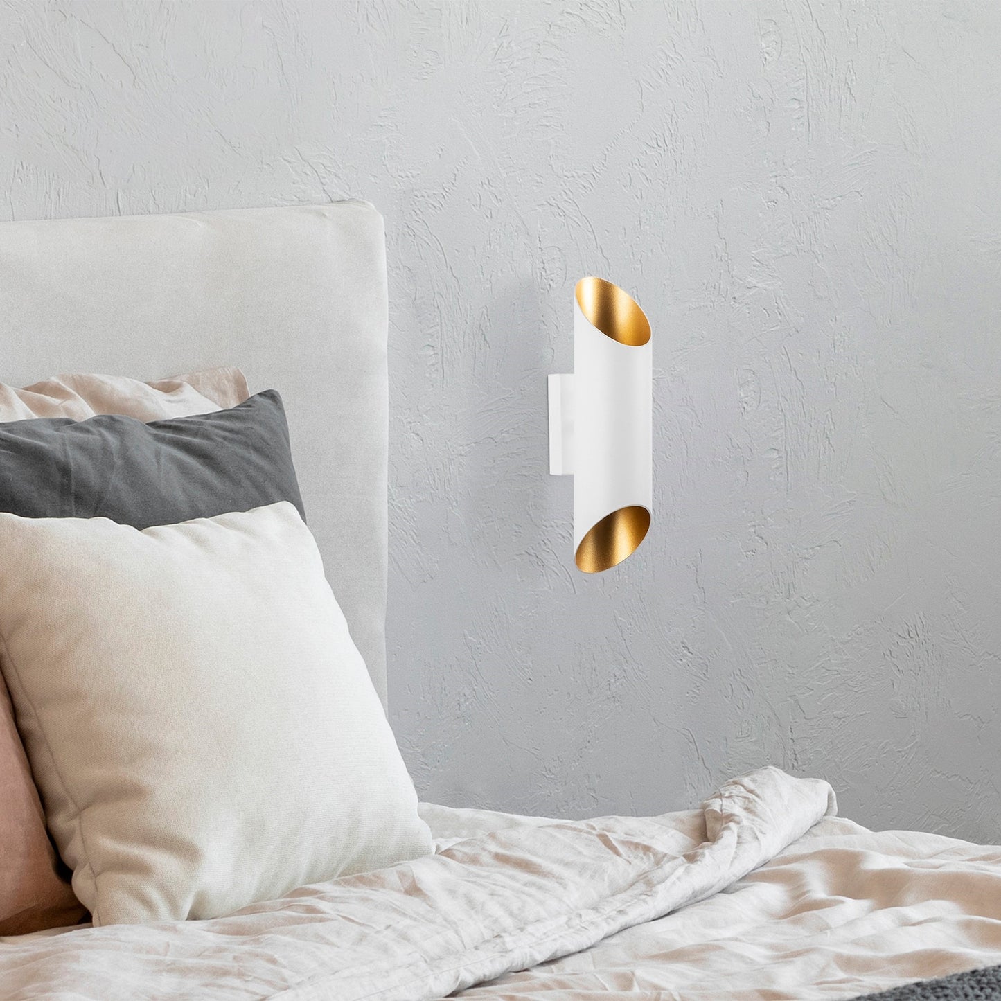 Aplique De Pared, Metal , Blanco, 8x12x30, Casquillo 2 X G9 Max 10 W_4