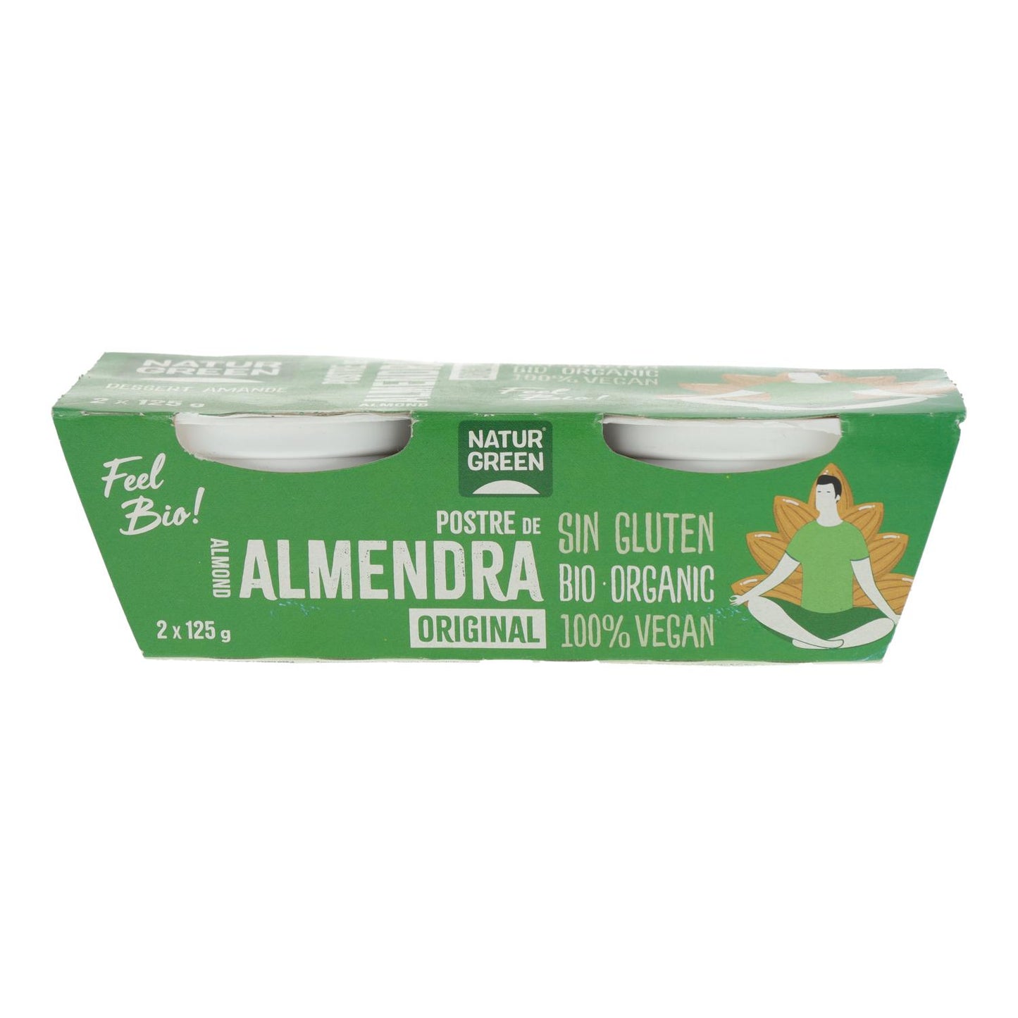 Postre de Almendra NaturGreen, 2 X 125 g