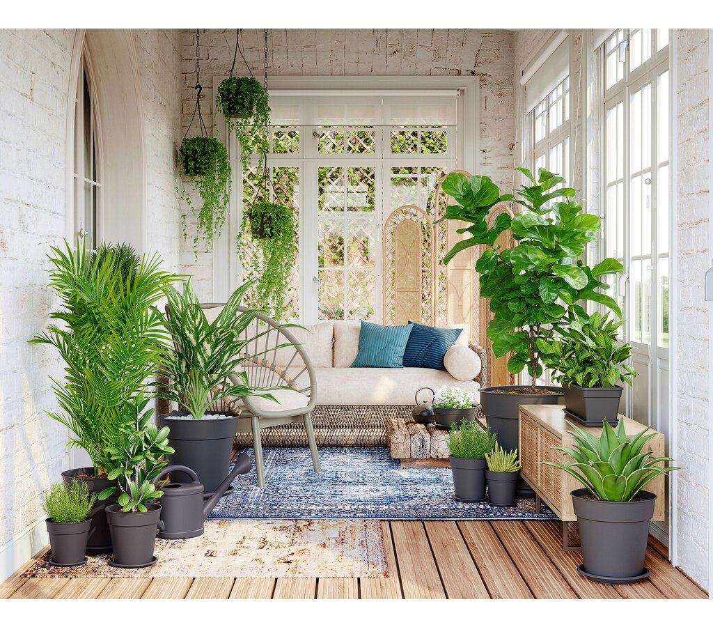 Artevasi Macetero Madagascar Terracota 21 Cm De Plástico Reciclado