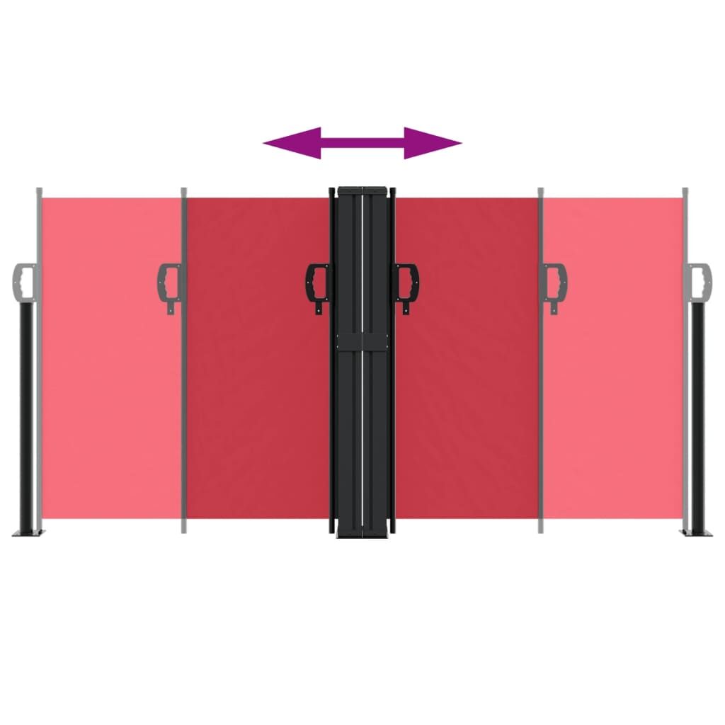 Vidaxl Toldo Lateral Retráctil Rojo 120x1000 Cm_4