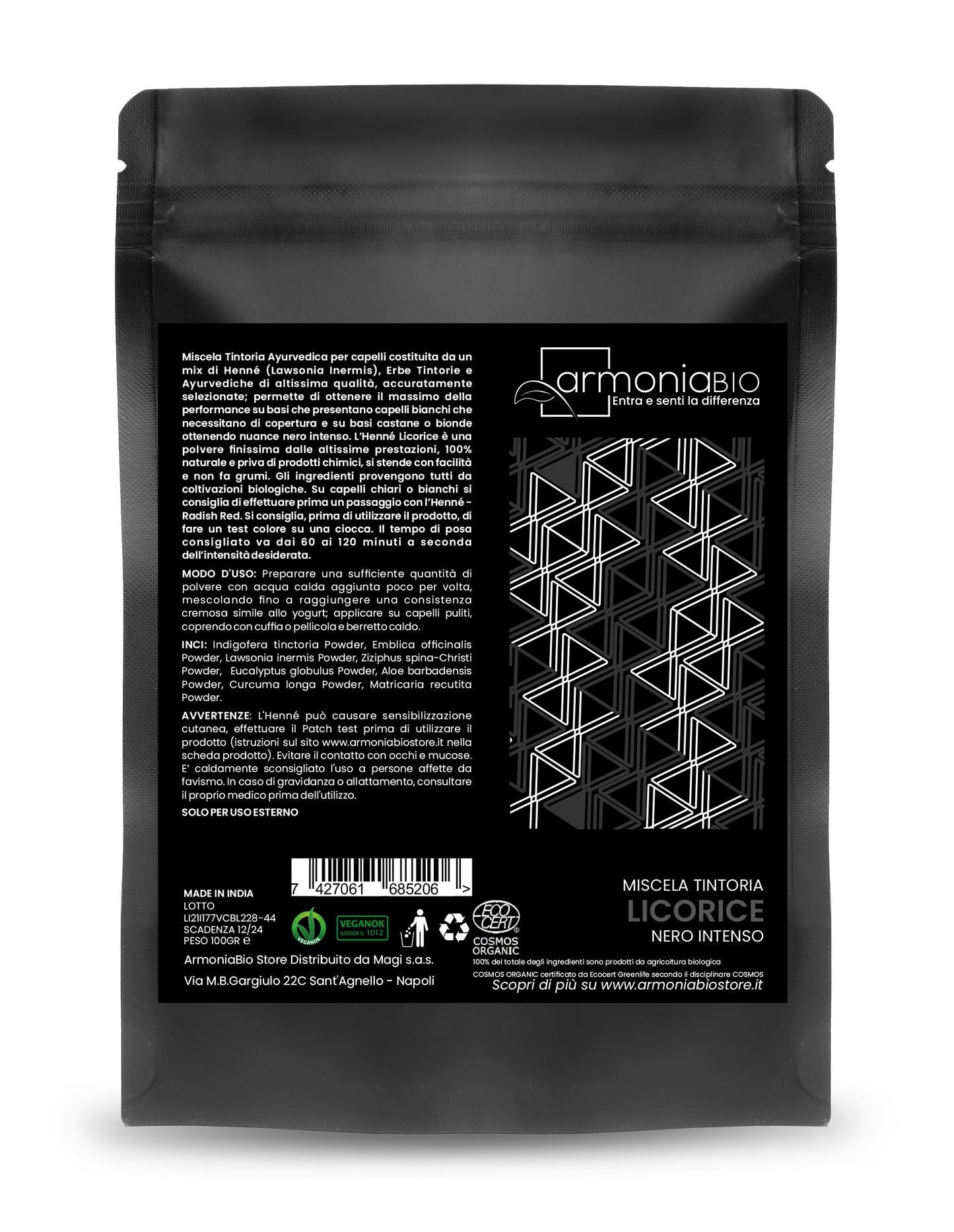Henna Negro Intenso Licorice Nero Armoniabio 100g_1
