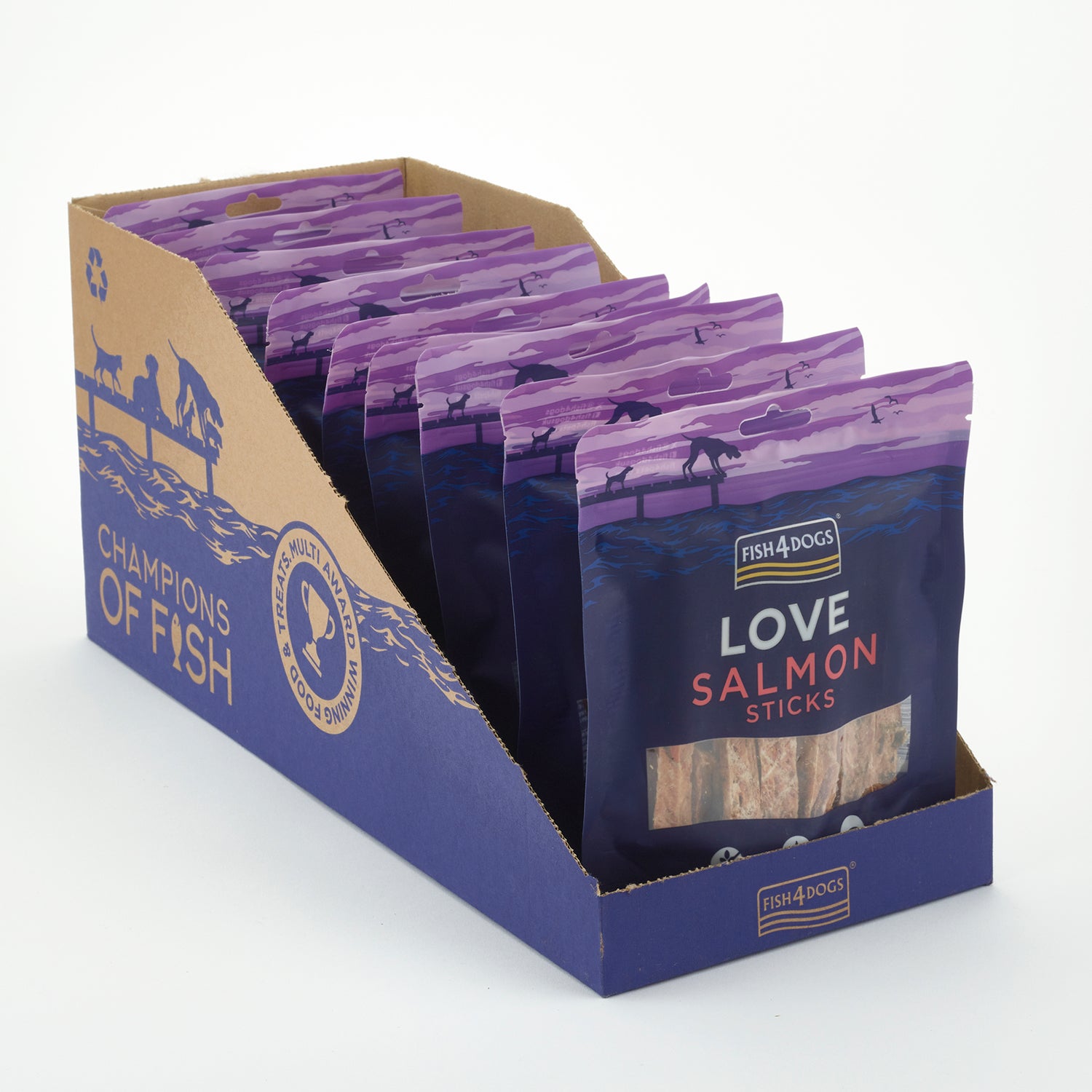 Fish4dogs Snack Para Perros – Love Salmón Sticks 85 G (pack De 10)