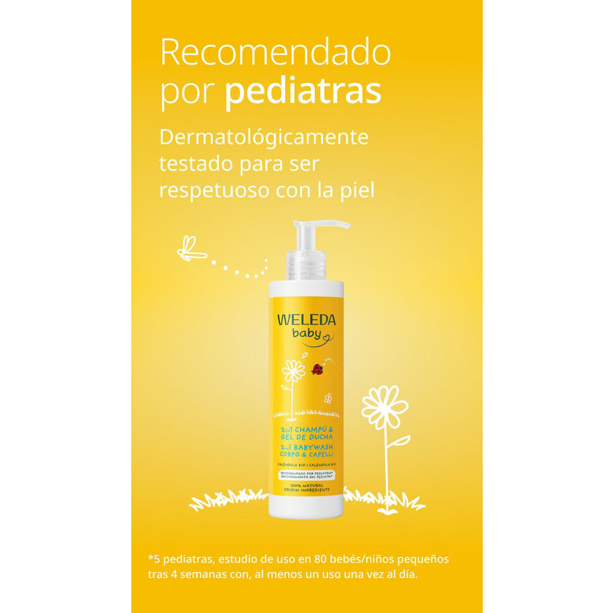 Champú & Gel de ducha Caléndula Weleda 400ml