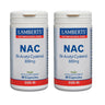 Pack 2x NAC (N-Acetil Cisteína) Lamberts 300 mg, 90 cápsulas