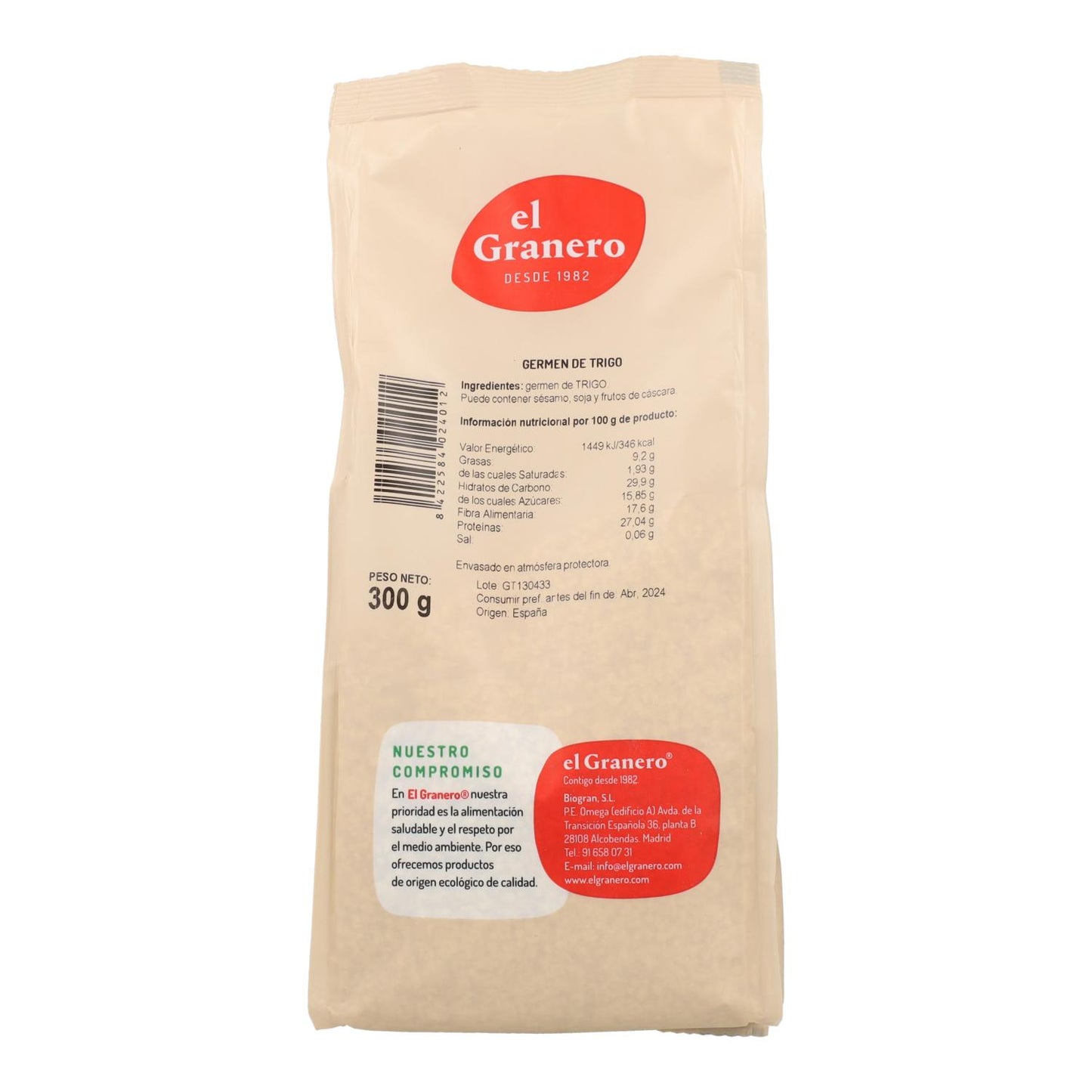 Germen de Trigo El Granero 300 g