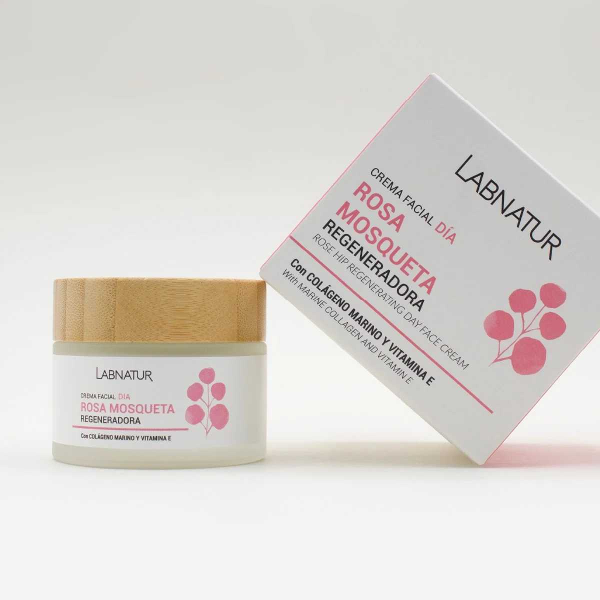 Crema Facial de Rosa Mosqueta Labnatur 50 ml | Colágeno Marino y Avellanas | Regenera, Nutre y Mejora la Elasticidad_3