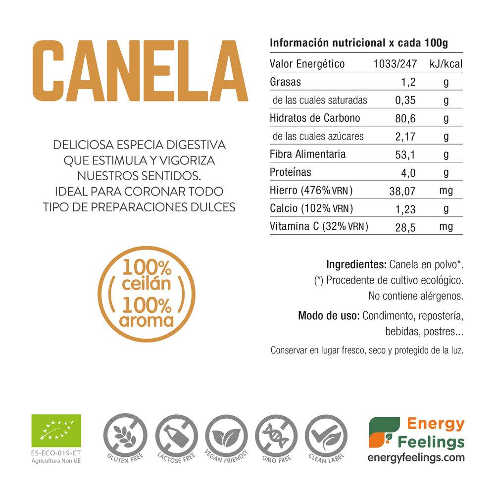 Canela en polvo ECO Energy Feelings 200 g
